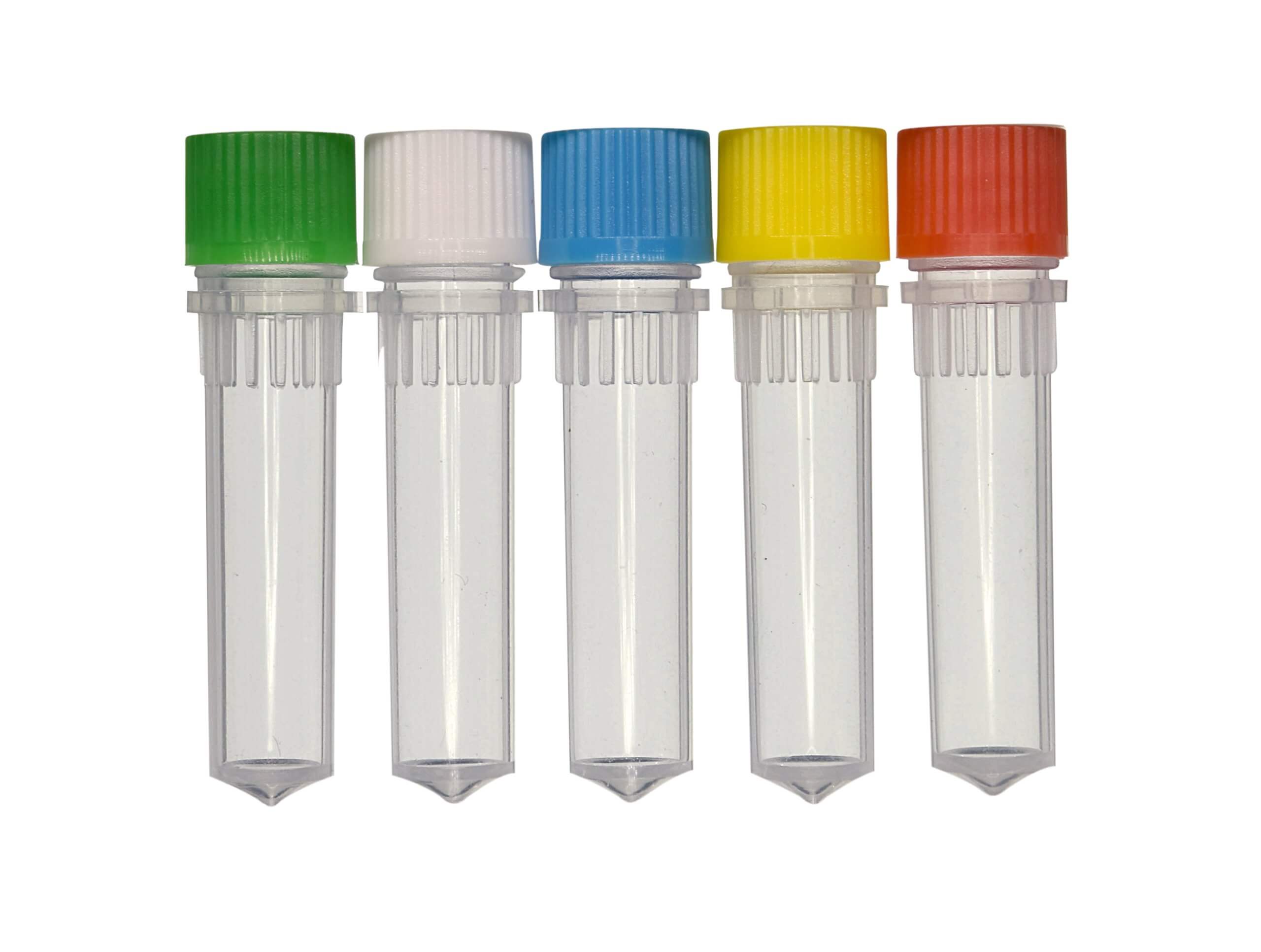 Screw cap tubes with green cap Bag of 20