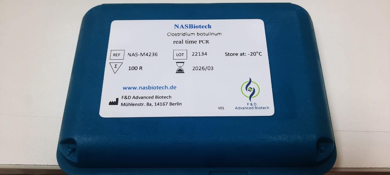 Clostridium Botulinum. RT-qPCR Kit. (100 React.): NASBiotech®