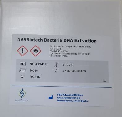 NASBiotech DNA Bacteria Extraction Kit. (50 React.)